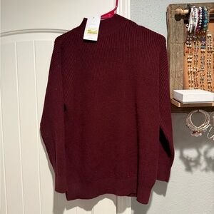 Maternity Burgundy Sweater